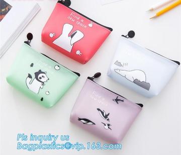 Silicone Student Silicone Rubber Pencil Bag/Pen Case, silicone rubber cosmetic pen pencil stationery pouch bag case
