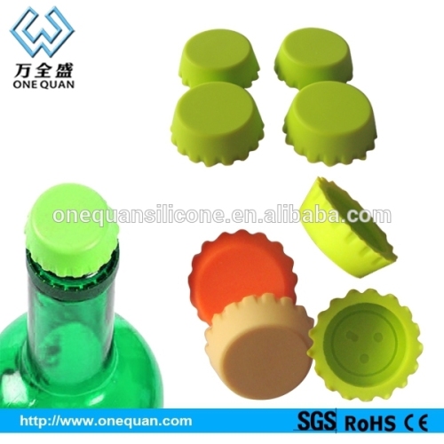 factory custom silicone Beer bottle caps