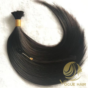 Black real remy cuticle human bulk hair