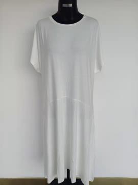 Women's knit solid long dress