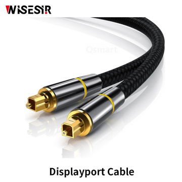 မြင့်မားသောစွမ်းဆောင်ရည် displayPort cable ကို 24K ရွှေ plated connector