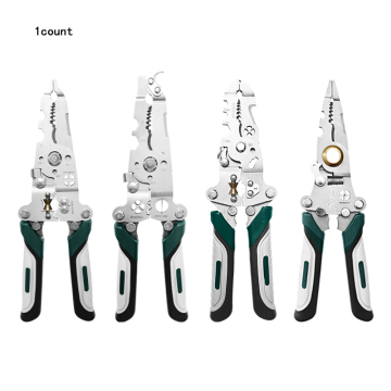 Green folding wire stripper