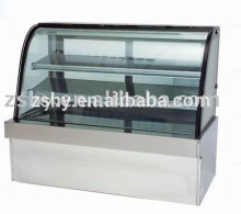 Refrigerated arc glass cake showcase (CE approved)