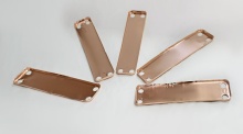 Copper foil for brazing copper heat exchangers in high-pressure heat exchangers