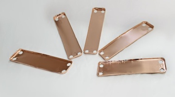 Copper foil for brazing copper heat exchangers in high-pressure heat exchangers