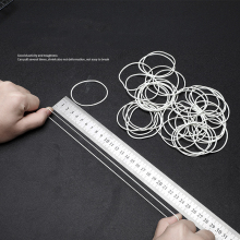 Custom Thai Elastic Rubber Band 50mm White Vietnamese Cow Tendon Rubber