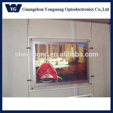 Acrylic 2 sided picture frame double sided led acrylic frame light box