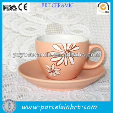 porcelain flower cup and saucer