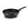 Black Carved Aluminum Die-casting Deep Fry Pan