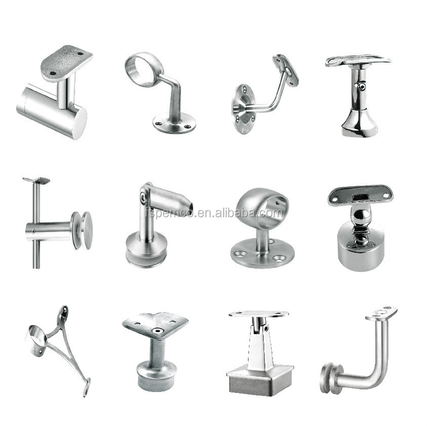 High quality& Low price 304 316 stainless steel wall mounted round handrail bracket