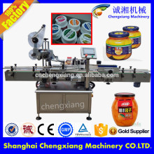 Automatic sticker labelling machine,round jar labeler,top labeling machine