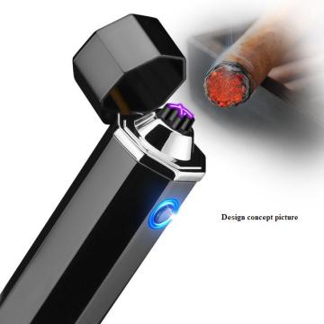 Electric cigarette lighter Windproof Metal USB