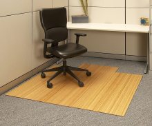 Bamboo Chair Mat for Floor and Carpet Protection