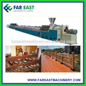 PE Wood-plastic Flooring Manufacturing Machine/WPC PE Fence Machine Manufacturer