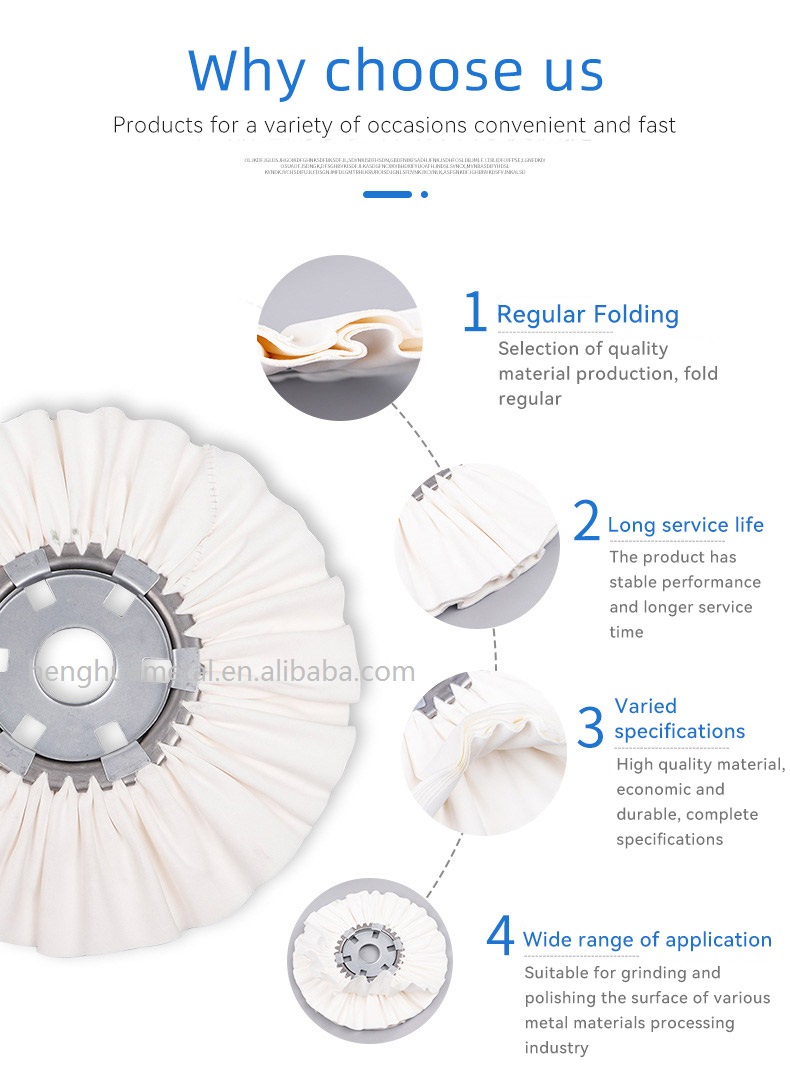 HENGHUA 2022 Titanium Alloy air Buffing Wheel Grinding and polishing metal material