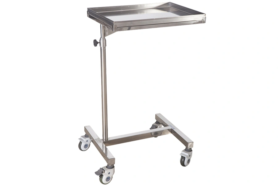 Surgical Operation Specially Two Layers Stainless Steel Surgical Operation Instrument Table Trolley