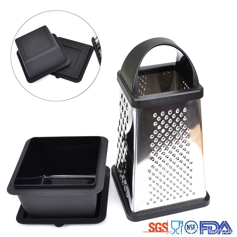 manual stainless steel vegetable and cheese box grater