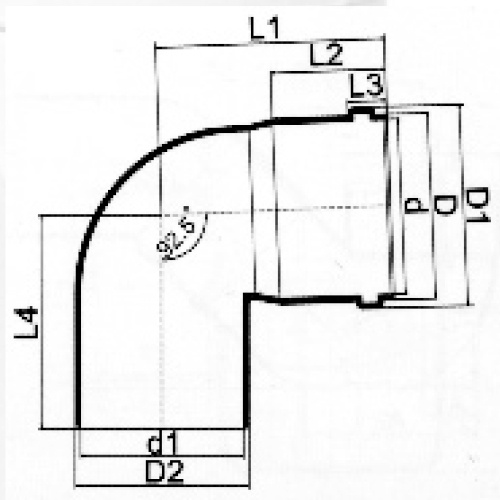 BS5255 / 4514 ड्रेनेज Upvc कोहनी 90 ° रबर स्पिगोट ग्रे