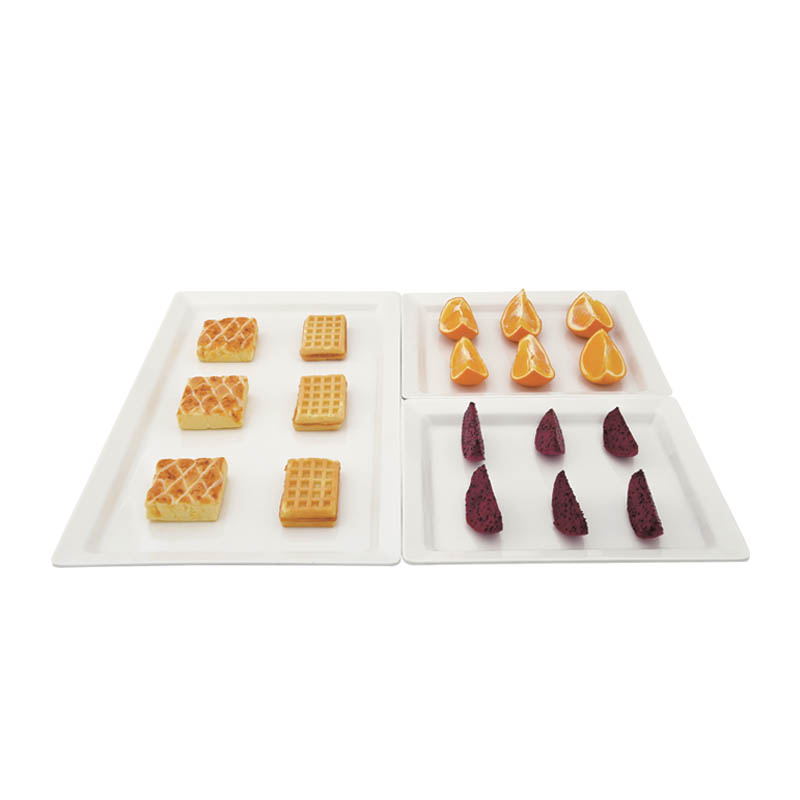 Melamine Food Tray 1/3 GN Plastic Rectangular Buffet Server Gastronorm Food Display Tray