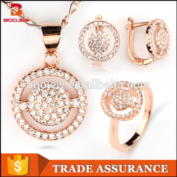 Guangzhou boojew 925 silver jewelry fashion necklaces earrings rings bridal jewelry set