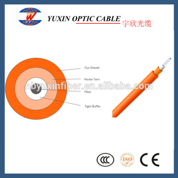 LSZH Or PVC 3.0mm 2.0mm Simplex Tight Buffer Indoor Fiber Optic Cable