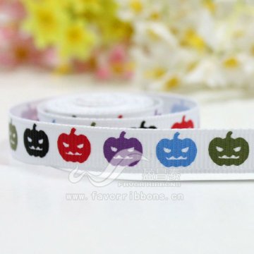 3/8" Halloween Printed Ribbon