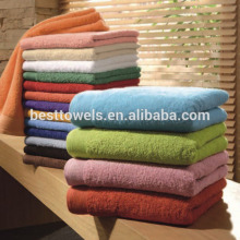 plain dyed solid terry bath towel