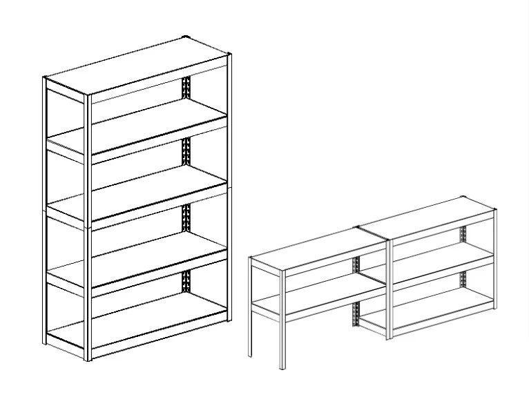 Warehouse Storage Light Duty Boltless Racking