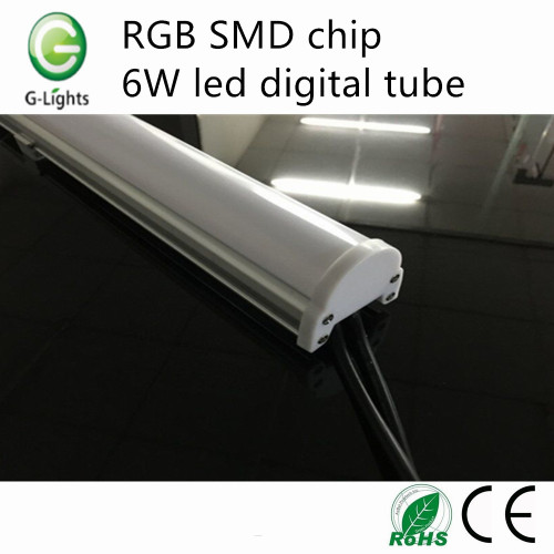 RGB SMDチップ6W LEDデジタルチューブ