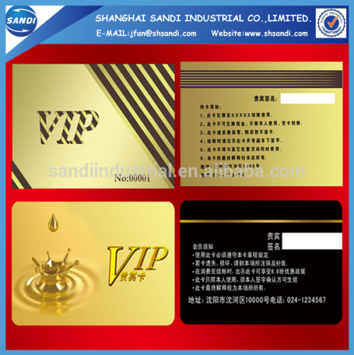 Plastic Magnetic Stripe Cards with printing