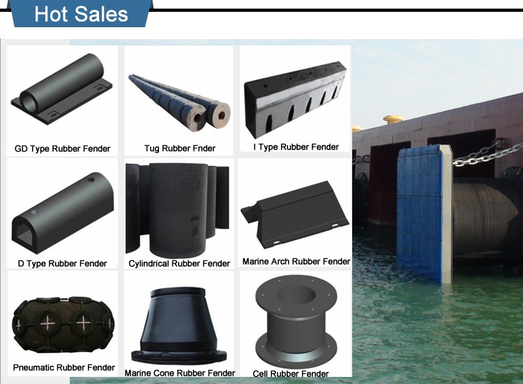 HOT sale high quality Black Marine Rubber Fender panel