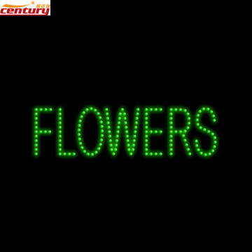 hot sale china factory flowers animated led sign