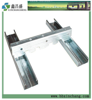 Aluminum channel ceiling sysytem galvanized steel clip runner bar