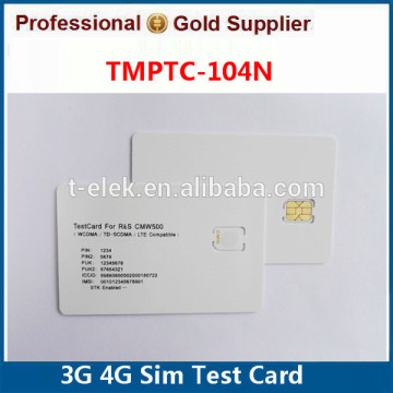 3G WCDMA Test Card for ANRITSU CMW500 Nano Test Sim Card