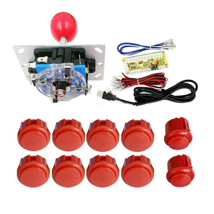 Arcade Parts Accessory Push Botón Joystick Arcade Kit