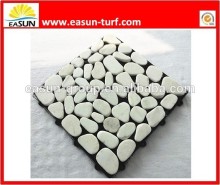 DIY interlocking natural stone tile/pebble tile
