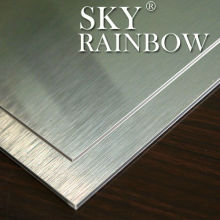 Aluminium Composite Panel silver brushed aluminum plastic composite panel