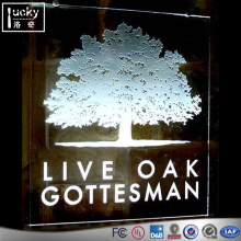 Nightlight Acrylic Edge Lit Display Sign,Wall Mount Edge-Lit Sign