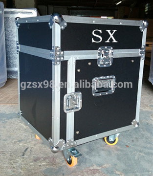 10U rack case with mixer top