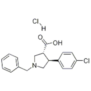 Trans-1-benzyl-4-(4-chlorophenyl)pyrrolidine-3-carboxylic acid-HCl CAS 1013117-42-4