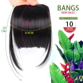 Syntetisk Clip In Fringe Extension Fake Hair Fringe