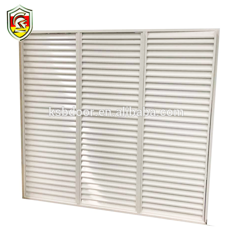 1.5mm thick powder coated wooden grain aluminium alloy frame louver shutter standard size bathroom window