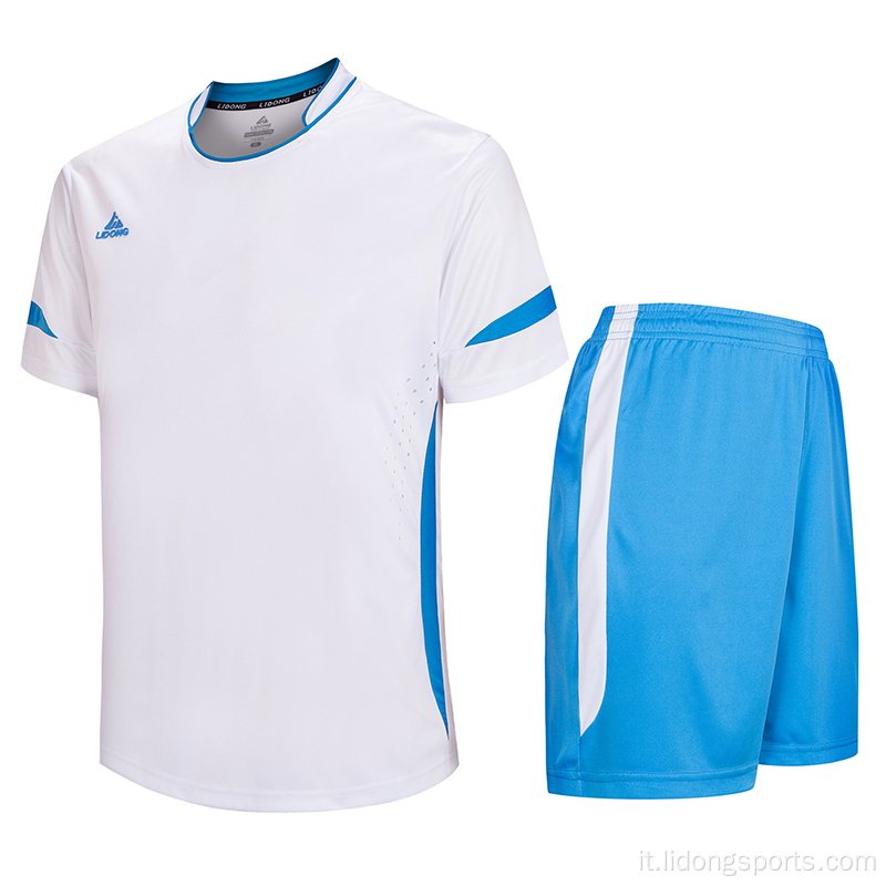 Vendita calda Jersey calcio traspirante abbigliamento da calcio