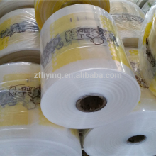 1.5 mil thick clear poly tubing with printing