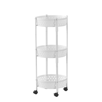 Rotating 3-Layer Storage Basket for Dressing Table