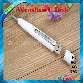 Promotional OEM pen shape USB flash memory disk,cheap pen USB flash disk 16GB