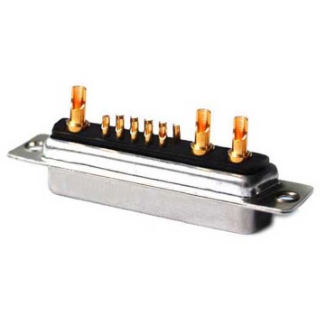 13W3 D-Sub คอนเนคเตอร์แบบคอนแทคแบบผสม Straight Solder Female