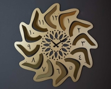 3D Large Metal Arabic Wall Clocks: Unique Islamic Home Decor