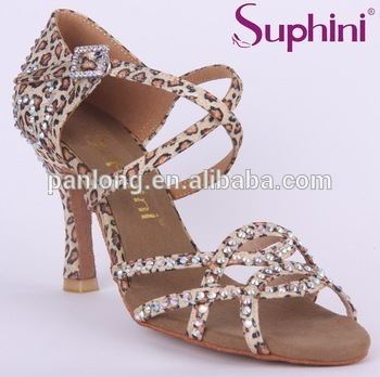 Suphini Leopard salsa dance shoes woman