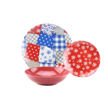 Wholesale luxury pattern decal printing porcelain tableware